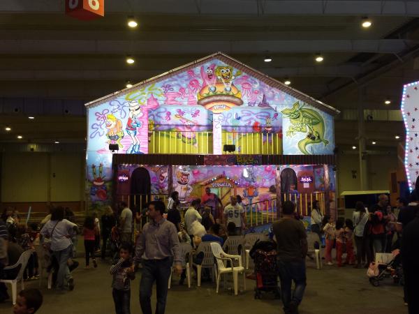 Espectaculo casita de bob esponja