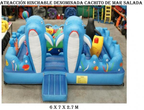 Venta de hinchables infantiles.