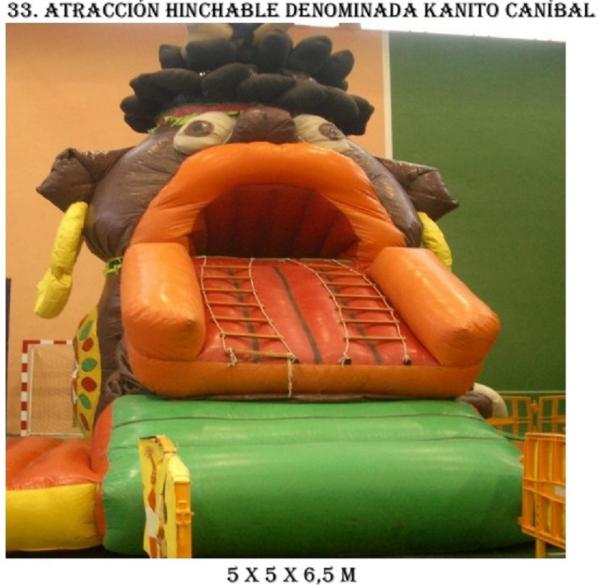 Venta de hinchables infantiles.