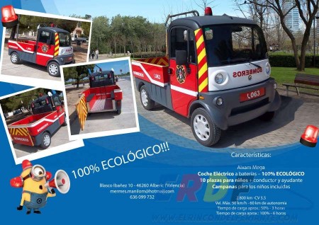 Coche bomberos eléctrico