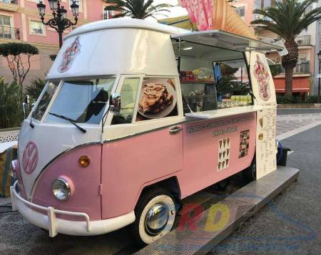 Kiosko de helados en formato volkswagen