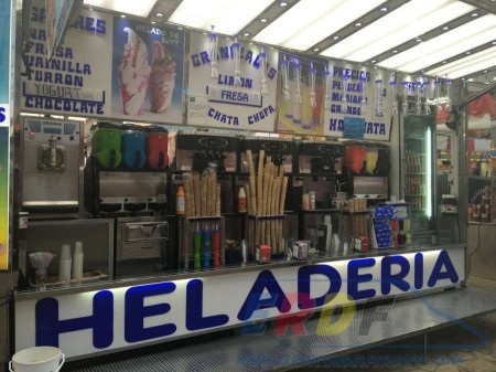 Heladería, remolque de helados